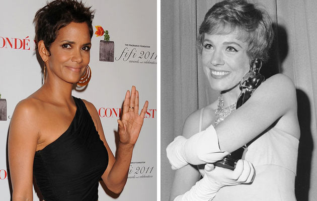 Halle Berry and Julie Andrews Credit PA 