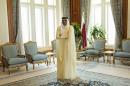 Qatar's Emir Sheikh Tamim bin Hamad al-Thani waits before a meeting at the Diwan Palace on August 3, 2015 in Doha