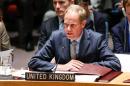 Matthew Rycroft, British Ambassador to the United Nations, speaks during a Security Council meeting at UN headquarters in New York on July 29, 2015