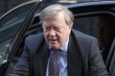 Minister without portfolio Ken Clarke arrives for a cabinet meeting at Downing Street in London