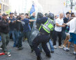 Police try to restore order after the Vancouver Canucks