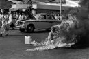 FILE - In this June 11, 1963 file photo, a Buddhist Monk sets himself on fire in Saigon to protest against the pro-Catholic Diem regime. Malcolm W. Browne, the former Associated Press correspondent who made the photo and was acclaimed for his trenchant reporting of the Vietnam War, has died. He was 81. (AP Photo/Malcolm Browne, File)
