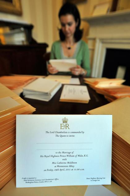 kate and prince william wedding invitation. Prince William Kate Middleton