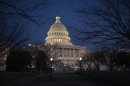 Darkness sets in over the U.S. Capitol building hours before U.S. President Obama is set to deliver his State of the Union address to a joint session of Congress on Capitol Hill in Washington