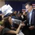 Republican presidential candidate, former Massachusetts Gov. Mitt Romney, campaigns at American Legion Post 15 in Sumter, S.C., Saturday, Jan. 14, 2012. (AP Photo/Charles Dharapak)