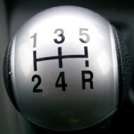 Gearstick with numbers