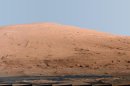 Mount Sharp, on Mars is pictured in this panorama made from a mosaic of images taken by the Mast Camera (Mastcam) on NASA's Mars rover Curiosity released as a NASA handout image