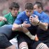 France's Pascal Pape grips the ball during the Six Nations match against Ireland