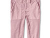 In this product photo provided by Lands' End, a pair of pink, pencil cord pants is displayed. Lands End, facing soaring cost increases, redesigned its basic corduroy pants for girls to create a trendier look to justify a $7 price increase to $34.50. (AP Photo/Lands' End)