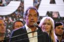 Argentina presidential candidate Daniel Scioli admits defeat to his rival Mauricio Macri, at his party's headquarters in Buenos Aires, on November 22, 2015