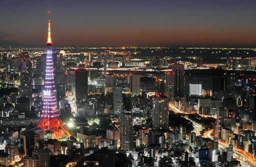 مشهد عام لطوكيو في كانون الثاني/يناير 2011