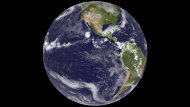 This image of Earth from space was acquired from the GOES-14 satellite on September 24, 2012 at 1745z, the first image from GOES-14 while acting as GOES East, the replacement of GOES-13.