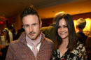 FILE - This Feb. 6, 2013 file photo shows actor David Arquette, left, and Christina McLarty at the opening night of "The Gift" at the Geffen Playhouse in Westwood, Calif. Arquette and McLarty are expecting a baby boy in May. (Photo by Jordan Strauss/Invision/AP, File)