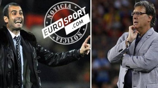 Guardiola y Gerardo Martino - Noticia Eurosport