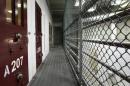 The interior of an unoccupied communal cellblock is seen at Camp VI, a prison used to house detainees at the U.S. Naval Base at Guantanamo Bay