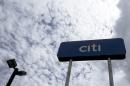 The Citibank logo is pictured at its Nicaragua headquarters in Managua