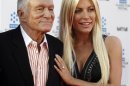 Hugh Hefner and his fiancee at the opening night gala of the 2011 TCM Classic Film Festival in Hollywood