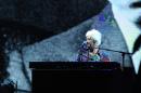 Ian McLagan performs onstage during the 27th Annual Rock And Roll Hall of Fame Induction Ceremony on April 14, 2012 in Cleveland, Ohio