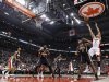 Raptors' Bargnani puts up a shot over Pacers' West during the first half of their NBA basketball game in Toronto