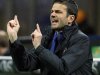 Inter Milan's coach Stramaccioni gestures during their Italian Serie A soccer match against Siena in Milan