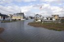 The Silver Sands neighborhood of East Haven, Connecticut remains flooded after Hurricane Sandy hit the area