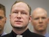 Defendant Anders Behring Breivik, centre, in court at the start of the 5th day of his mass killing trial in Oslo, Norway, Friday April 20, 2012. Confessed mass murderer Breivik testified Thursday in a chilling account of his preparations for the massacre of 77 people. (AP Photo / Heiko Junge, POOL)