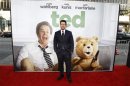 Wahlberg poses at the premiere of "Ted" at the Grauman's Chinese theatre in Hollywood