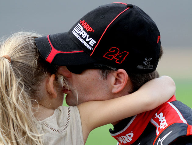 Jeff Gordon and daughter Ella Getty Images