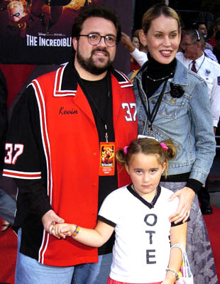 previous Kevin Smith Jennifer Schwalbach Smith and daughter Harley at the 