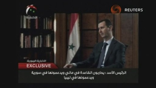 الاسد في مقابلة تلفزيونية: الغرب سيدفع ثمنا لدعمه القاعدة في سوريا 1366276222162_158_21xxQo4B7sgq1_0_0