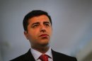 Demirtas co-chairman of the pro-Kurdish Peace and Democracy Party gives Reuters interview in Berlin