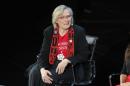 Hon. Carolyn Bennett, MD speaks onstage at Canada's Shame: The Murdered and Missing during Tina Brown's 7th Annual Women In The World Summit at David H. Koch Theater at Lincoln Center on April 7, 2016 in New York City