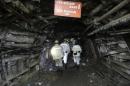 Miners work in coal mine in Black Sea city of Zonguldak