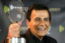 File photo of Casey Kasem posing with his Radio Icon Award at the 2003 Radio Music Awards, at the Aladdin Theatre for the Performing Arts in Las Vegas, Nevada
