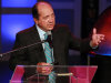 Former baseball player Johnny Bench speaks at a memorial service for Hall-of-Fame catcher Gary Carter, Friday, Feb. 24, 2012, in Palm Beach Gardens, Fla. Carter died Feb. 16 of brain cancer. (AP Photo/The Palm Beach Post, Allen Eyestone, Pool)