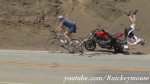Video: Biker Skittles Two Cyclists