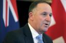 New Zealand Prime Minister John Key attends a bilateral meeting with British Prime Minister David Cameron at the British Embassy in Washington