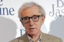 FILE - This Aug. 27, 2013 file photo shows director and actor Woody Allen at the French premiere of "Blue Jasmine," in Paris. Allen is again denying he molested adoptive daughter Dylan Farrow and is calling ex-partner Mia Farrow vindictive, spiteful and malevolent in an open-letter published online Friday, Feb. 7, 2014 by The New York Times. (AP Photo/Christophe Ena, File)