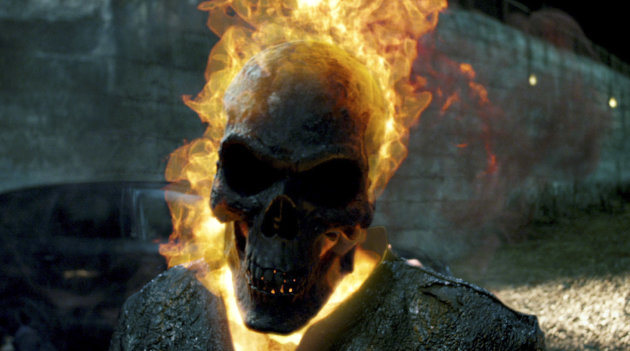 In this film image released by Columbia Pictures, a scene is shown from "Ghost Rider: Spirit of Vengeance," in theaters Friday, Feb. 17, 2012. (AP Photo/Columbis Pictures-Sony)