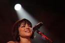 FILE - In this Oct. 2, 2010 file photo, Norah Jones performs during the 25th anniversary Farm Aid concert in Milwaukee. Jones is unveiling something new at South By Southwest â€
