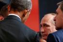 Obama talks with Putin at the APEC Summit in Lima, Peru
