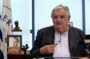 UUruguay's President Mujica holds a news conference in Montevideo