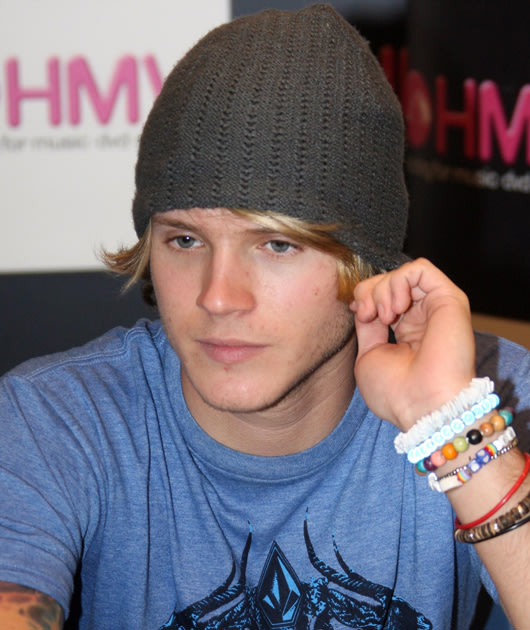 previous Dougie Poynter photos The beanie and beads complete a perfect 