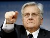 FILE - In this July 7, 2011 file photo President of European Central Bank Jean-Claude Trichet gestures during a press conference in Frankfurt, Germany. Fears that Europe's economy may stall and continuing market pressure on indebted governments could force the European Central Bank to abandon a third interest rate increase that had been widely predicted for later this year. (AP Photo/Michael Probst, File)