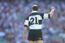 Mike Catt makes his final international rugby appearance in a Barbarians shirt during the international friendly match played between England and the Barbarians at Twickenham stadium, west London, on May 30, 2009