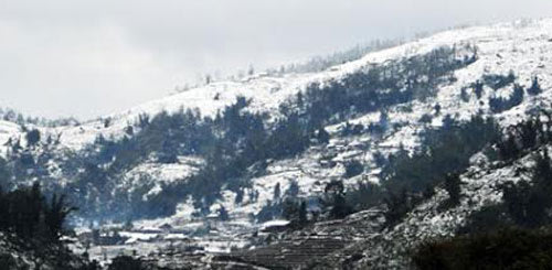 Chùm ảnh tuyết rơi phủ trắng núi rừng Sa Pa, Mèo Vạc
