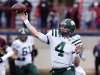 Ohio quarterback Tyler Tettleton (4) throws a short pass against Louisiana-Monroe during the first quarter of the Independence Bowl NCAA college football game in Shreveport, La., Friday, Dec. 28, 2012. (AP Photo/Rogelio V. Solis)