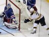 Boston Bruins' Paille scores a goal past New York Rangers' Lundqvist in Game 3 of their NHL Eastern Conference semi-final playoff hockey series in New York
