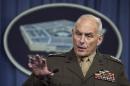U.S. Southern Command Commander Gen. John Kelly speaks to reporters during a briefing at the Pentagon, Friday, Jan. 8, 2016. (AP Photo/Manuel Balce Ceneta)