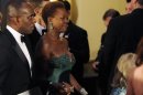 Viola Davis, right, and Julius Tennon at the Governors Ball following the 84th Academy Awards on Sunday, Feb. 26, 2012, in the Hollywood section of Los Angeles. (AP Photo/Chris Pizzello)